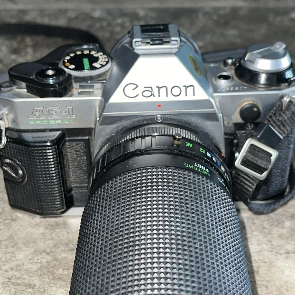Canon AE-1 Program SLR Camera + 55mm Lens